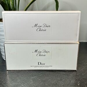 NEW Miss Dior Cherie Makeup Case Face Eyes & Lips,‎ EDP .04 oz Spray VERY HTF